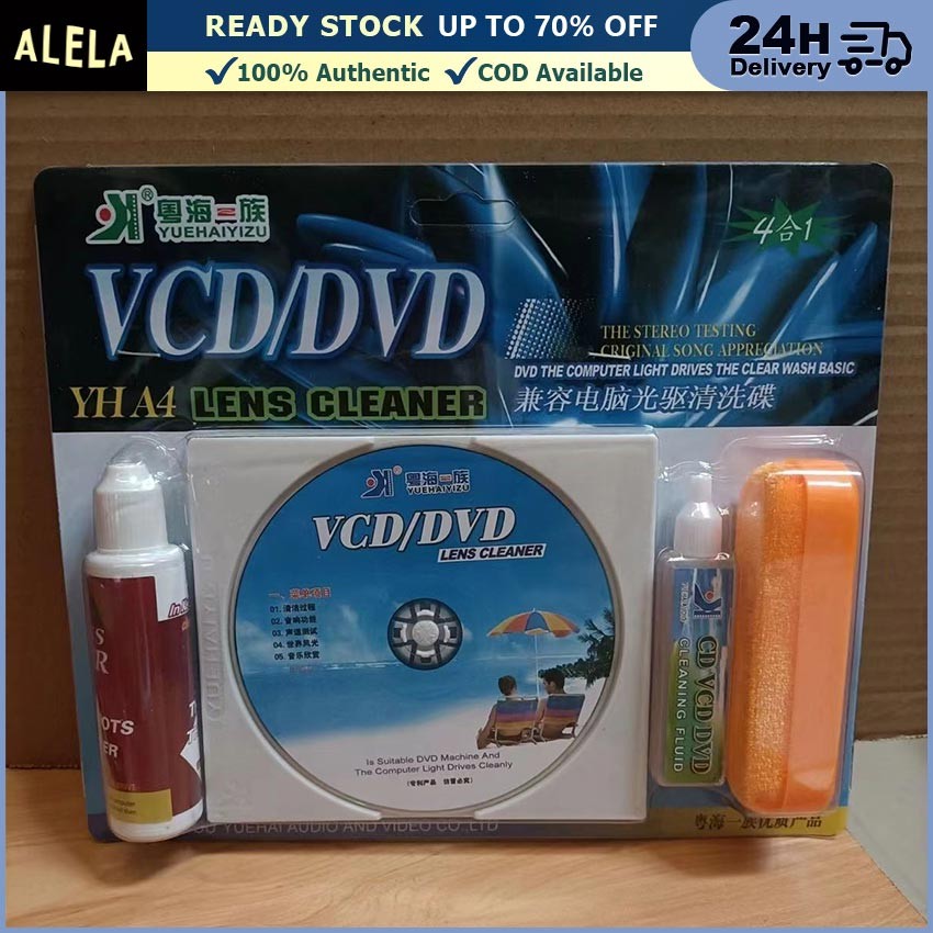 1 Set Pembersih Player Kaset CD DVD VCD Lens Cleaner