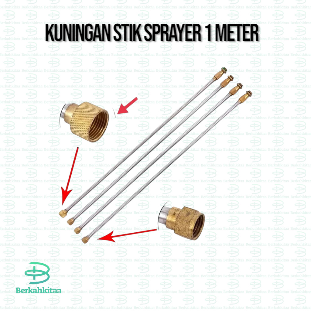 Kuningan Stik Sprayer Elektrik Panjang 1 meter // Berkahkitaa