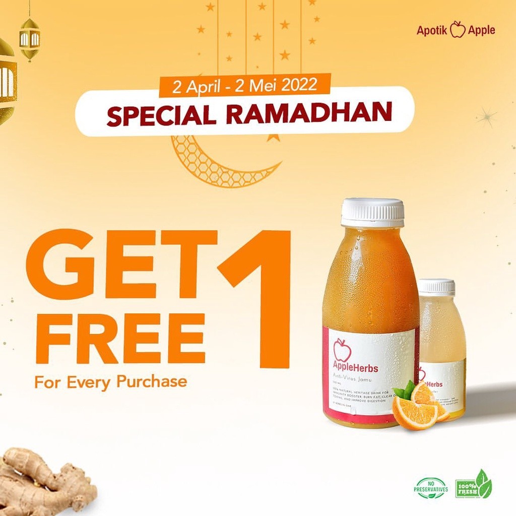 

Appleherbs Free Gift 1 Botol 350ml (BEBAS PILIH)
