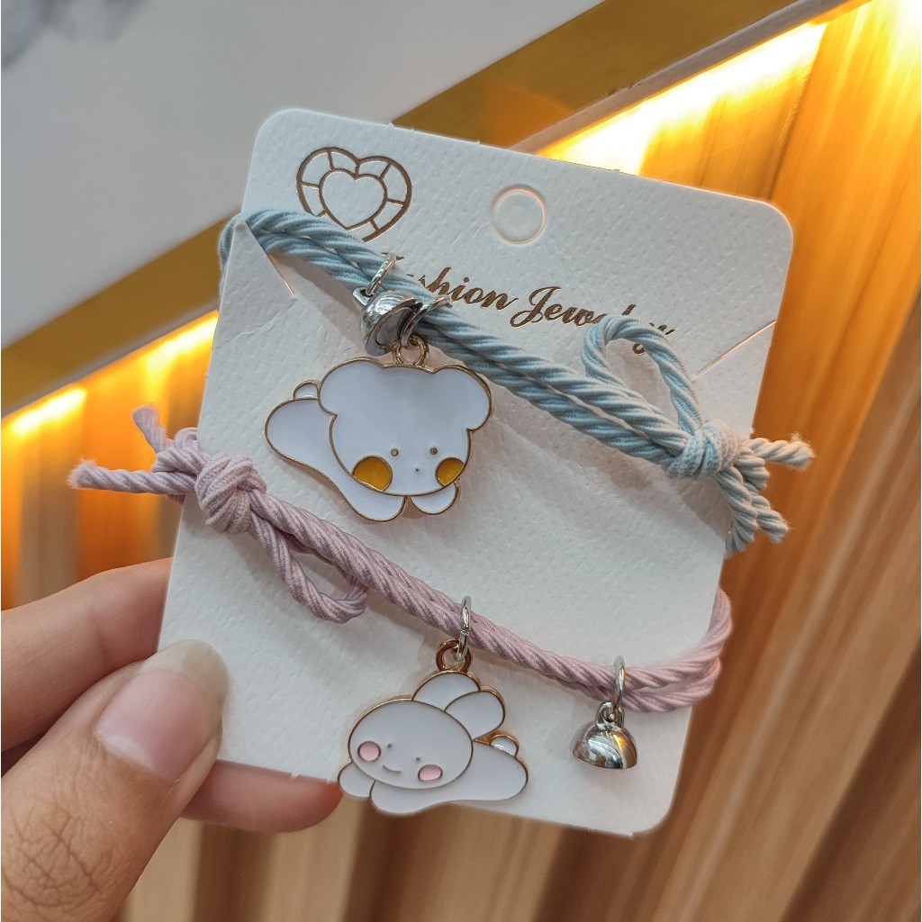Gelang Tangan Tali Karet Couple Pasangan Dan Sahabat