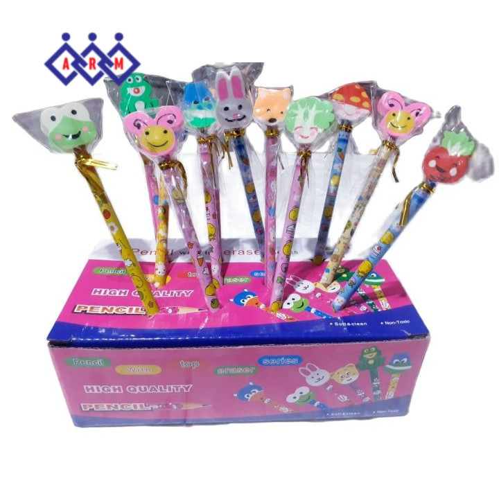 

PENSIL DENGAN KEPALA PENGHAPUS (1PCS) + Best Seller