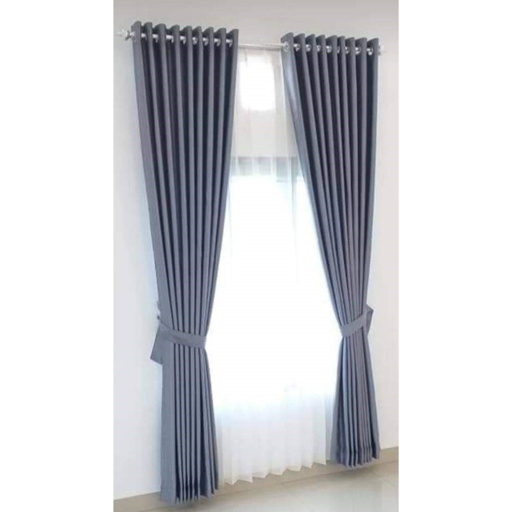 Gorden Jendela Original Blackout Import Premium Tebal Mewah Elegan Serat Aesthetic Panjang 270Cm