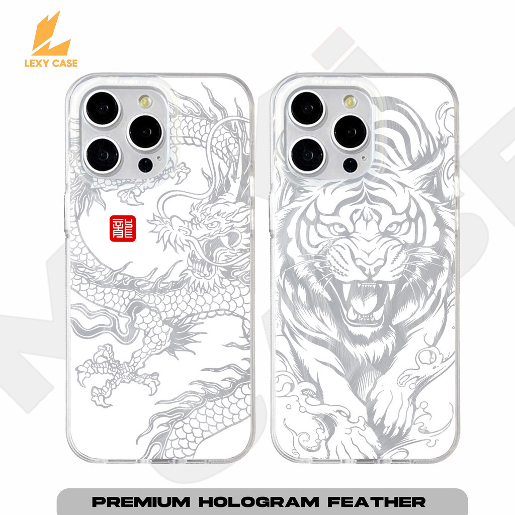 Softcase Oppo A15 A16 A17 A57 A58 RENO7 RENO8 RENO10 RENO11 SM617 Dragon and Tiger Casing Glossy Gam