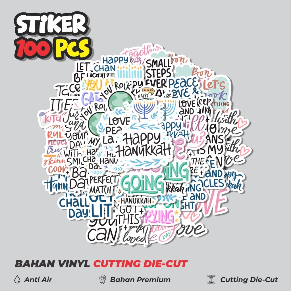 

Terbaru! 50 pcs Stiker Phrases Bahasa Inggris Dekorasi Lucu Kreatif untuk Notebook, Skateboard, HP