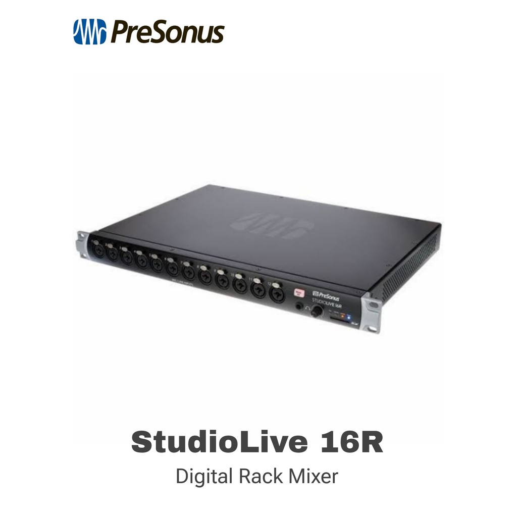 Digital Audio Mixer Presonus Studiolive 16R - 16 Channel Rack Mixer for Live & Studio Recording