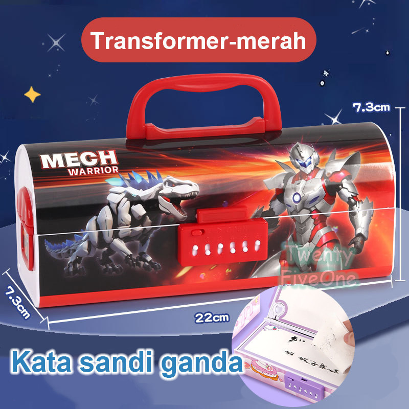 

Kotak Pensil Multifungsi Motif Kartun Untuk Anak Laki-Laki /Transformer Password Pencil Case