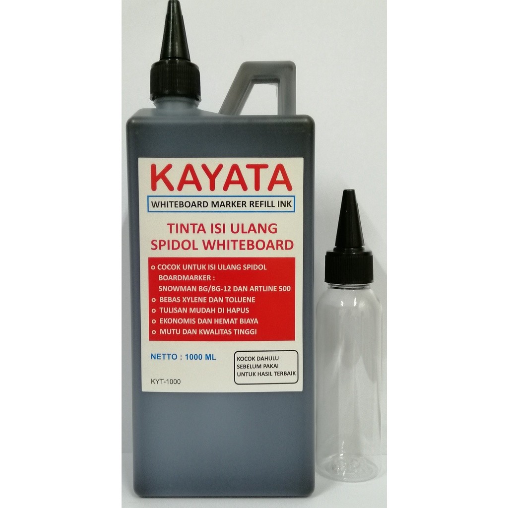 

Tinta Spidol Whiteboard KAYATA 1 Liter - Tinta Whiteboard Isi Ulang Literan Murah Dan Berkualitas
