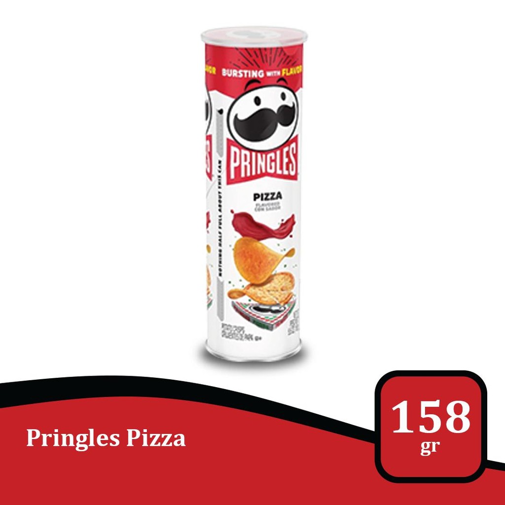 

Pringles Pizza 158gr - Keripik Kentang dengan Rasa Pizza Gurih Import USA