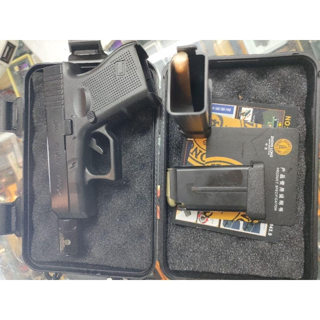 KOREK API gas PISTOL PEREDAM bisa kokang dan tempat penyimpanan