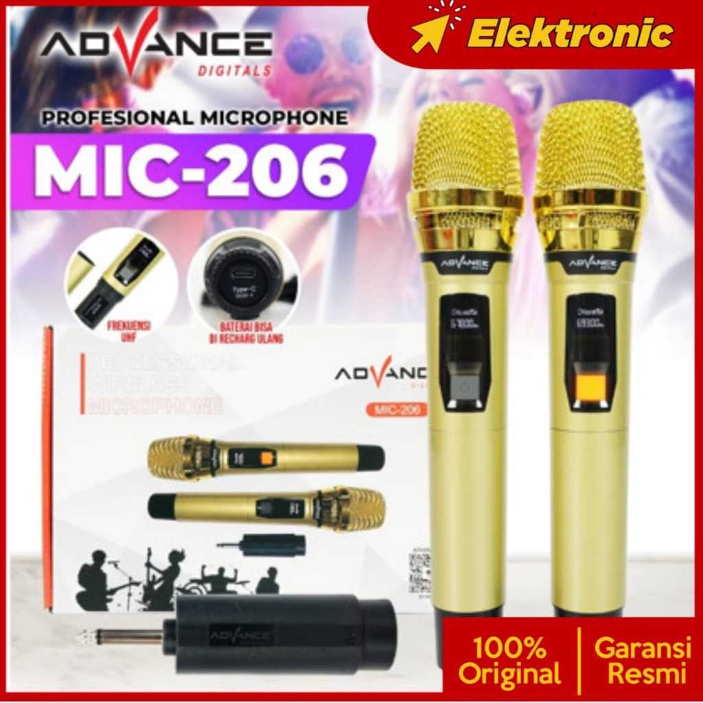 Advance Mic Wireless MIC 206 MIC206 microphonegold