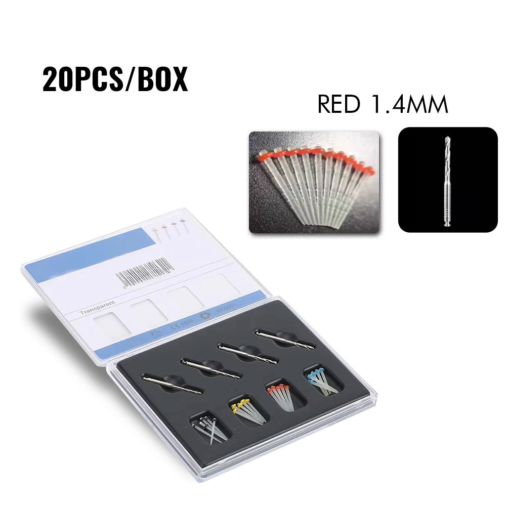 Dental Fiber Post  Quartz Glass Fiber Multi-sizes With Drill Kit Straight Screw Resin Post Root Cana