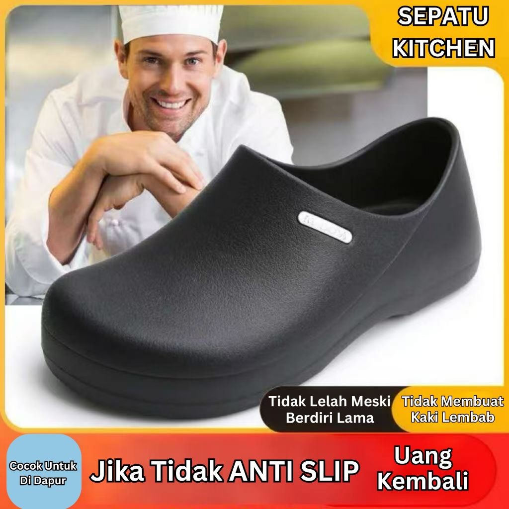 SEPATU KITCHEN ANTI-SLIP M-BOYA/CHEF SHOES M-BOYA ANTISLIP & TAHAN AIR