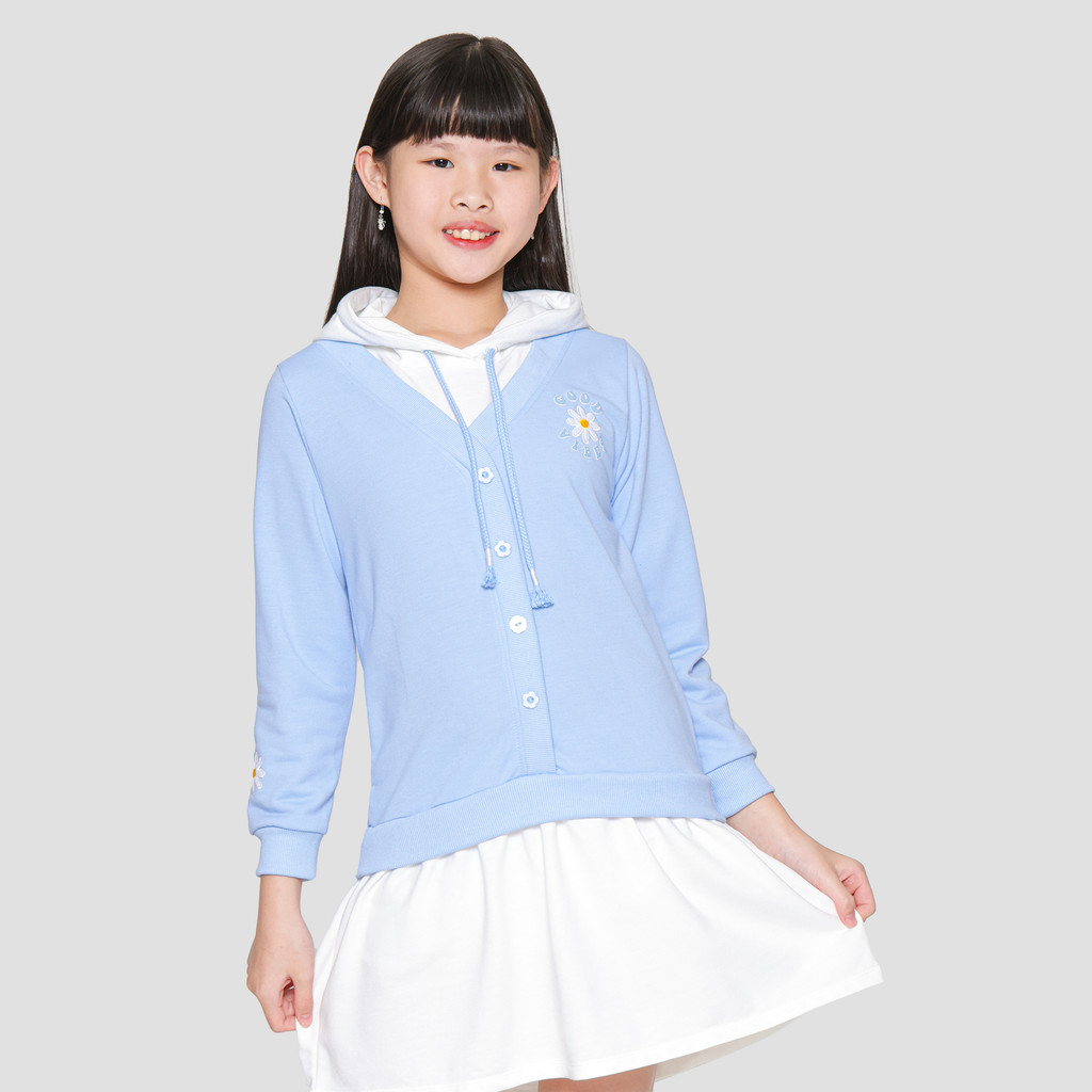 Nevada Hoodiea Embro Dress Anak Perempuan 121854423