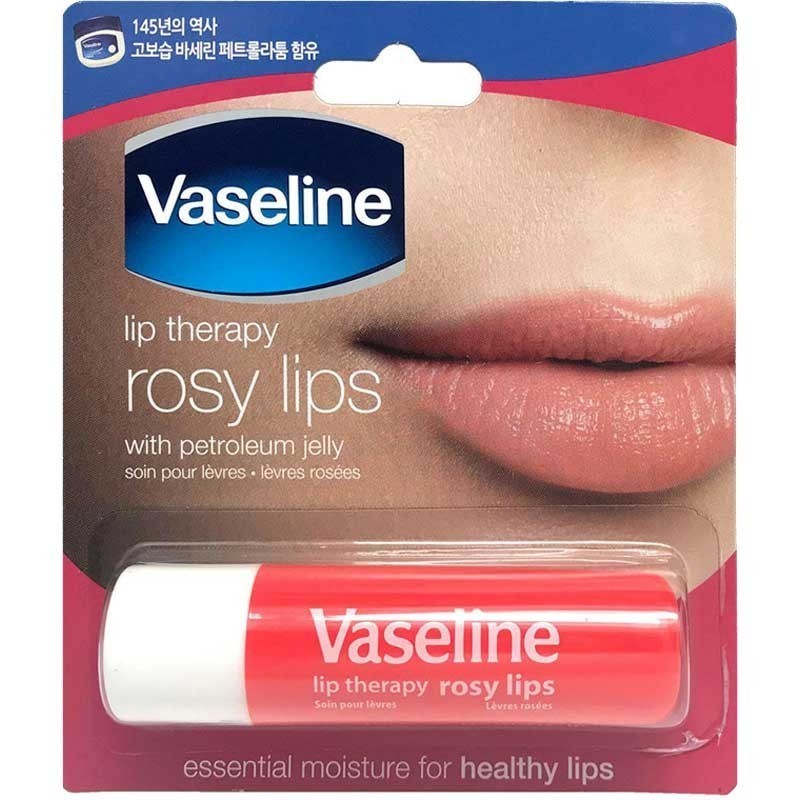 Vaseline Lip Therapy Balm Stick 4.8g - Rosy Lips / Tofu skincare skinker Thailand