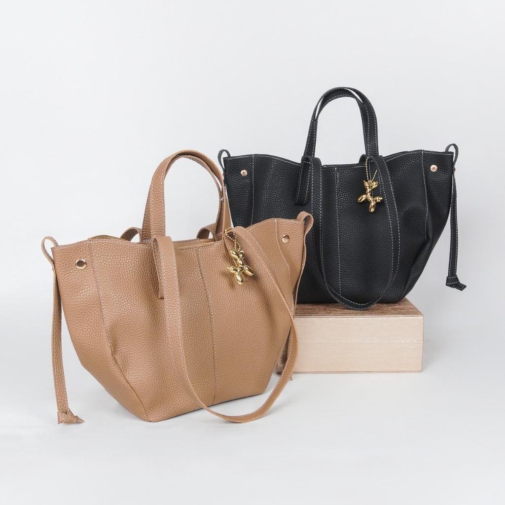 HokiChan Tas Wanita SweetSally - Luisa Tas Tote Bag Wanita / Totebag Perempuan Kulit Jeruk / Bahan K