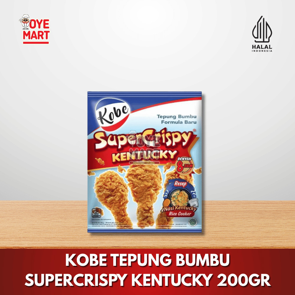 

KOBE TEPUNG BUMBU SUPER CRISPY KENTUCKY 200GR/TEPUNG AYAM SIAP PAKAI