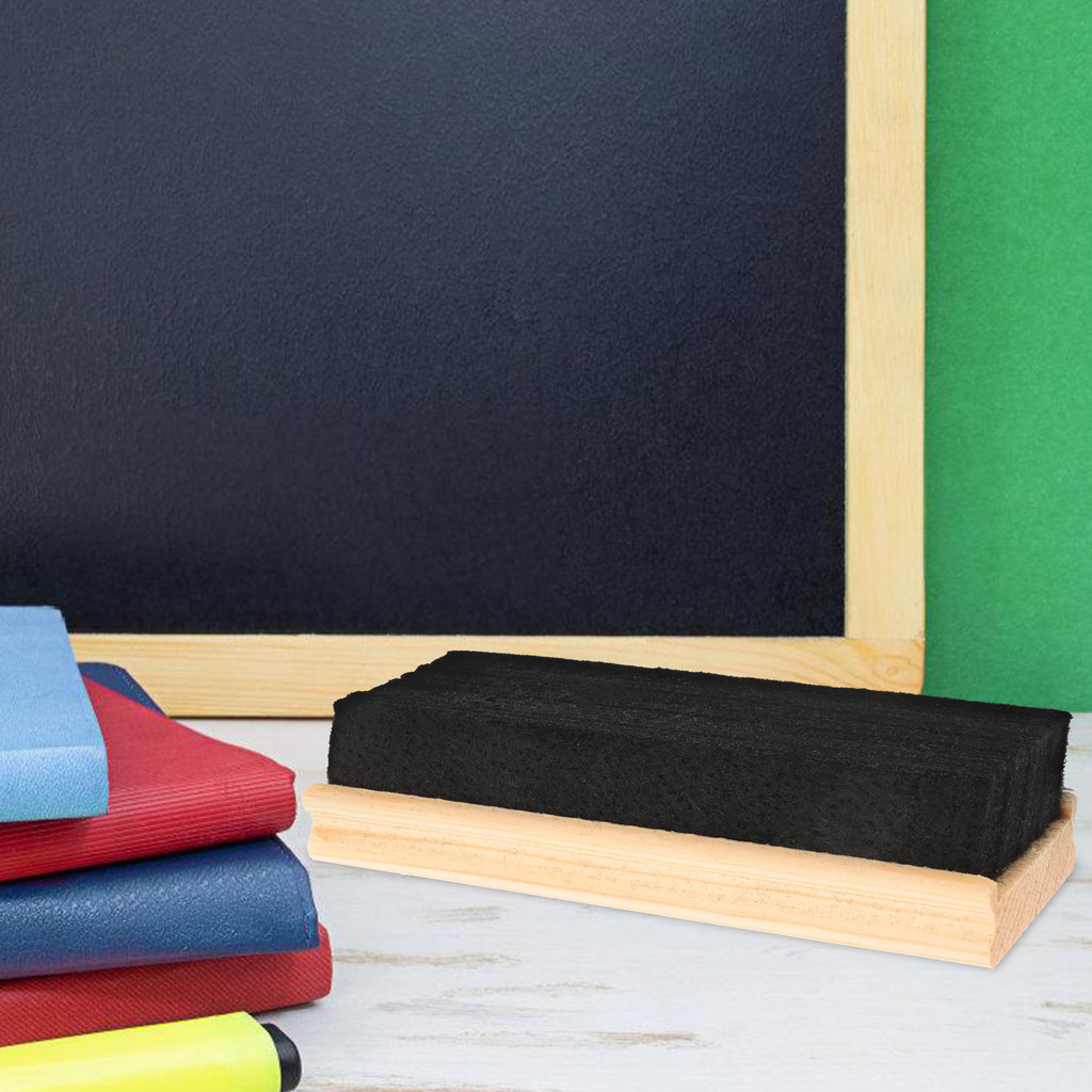 

5Pcs Whiteboard Chalkboard Clean Tools Eraser Blackboard eraser, dust-free Chalk Classroom Wood Blackboard Eraser Chalk Cleaners