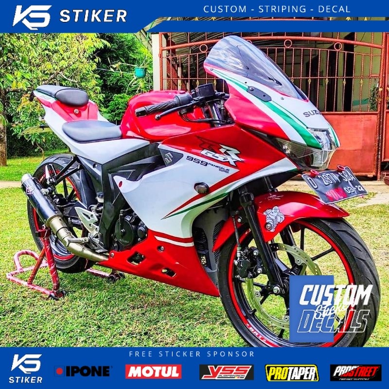 Striping Decal GSX R 150 Full Body Livery Ducati Custom Modifikasi Stiker