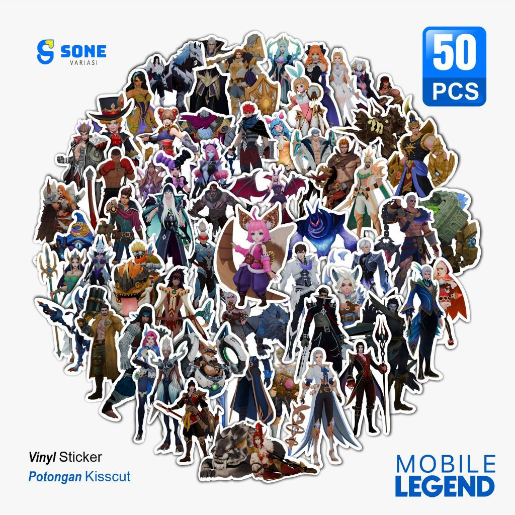 

Stiker Pack Mobile Legend Aesthetic Paper Vinyl Waterproof Dekorasi Stiker Laptop Buku Journal Koper