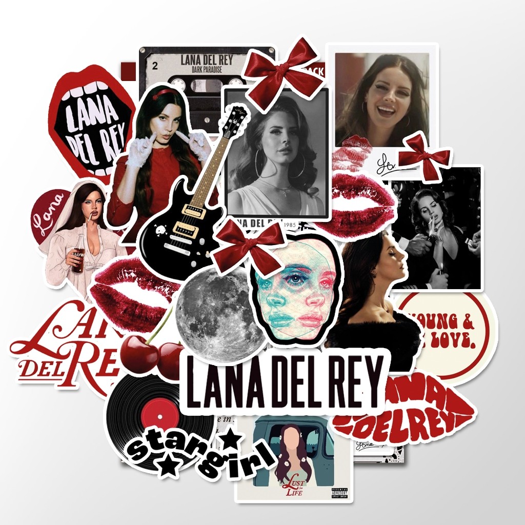 

Sticker Lana Del Rey Stiker Aesthetic Pack | Anti Air Anti Luntur | Aesthetic Sticker Hp Laptop