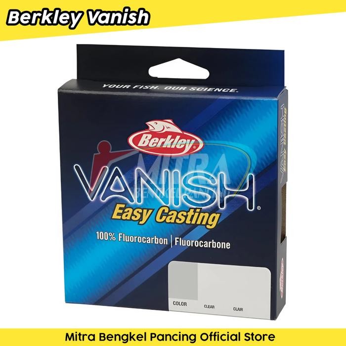 Senar Leader Berkley Vanish Easy Casting 100% Fluorocarbon Clear Senar Pancing