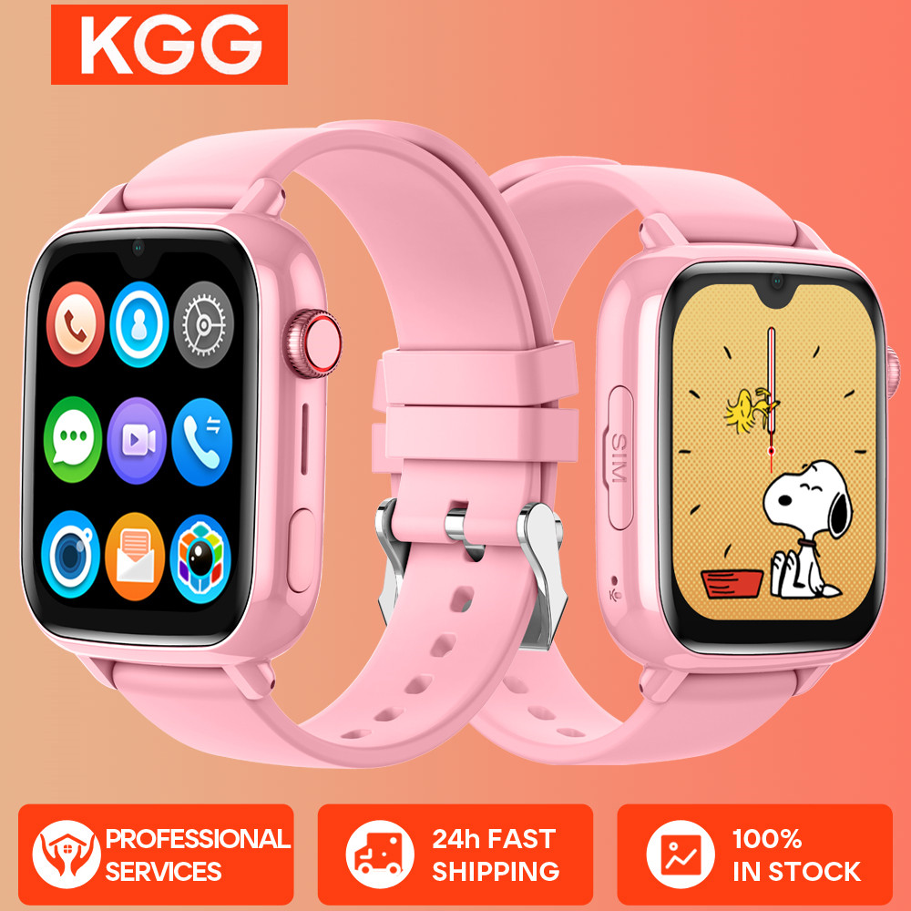 KGG 4G Kids Smart Watch ROM 8GB GPS Tracker Video Call SOS APP Install Child Smartwatch Call Monitor