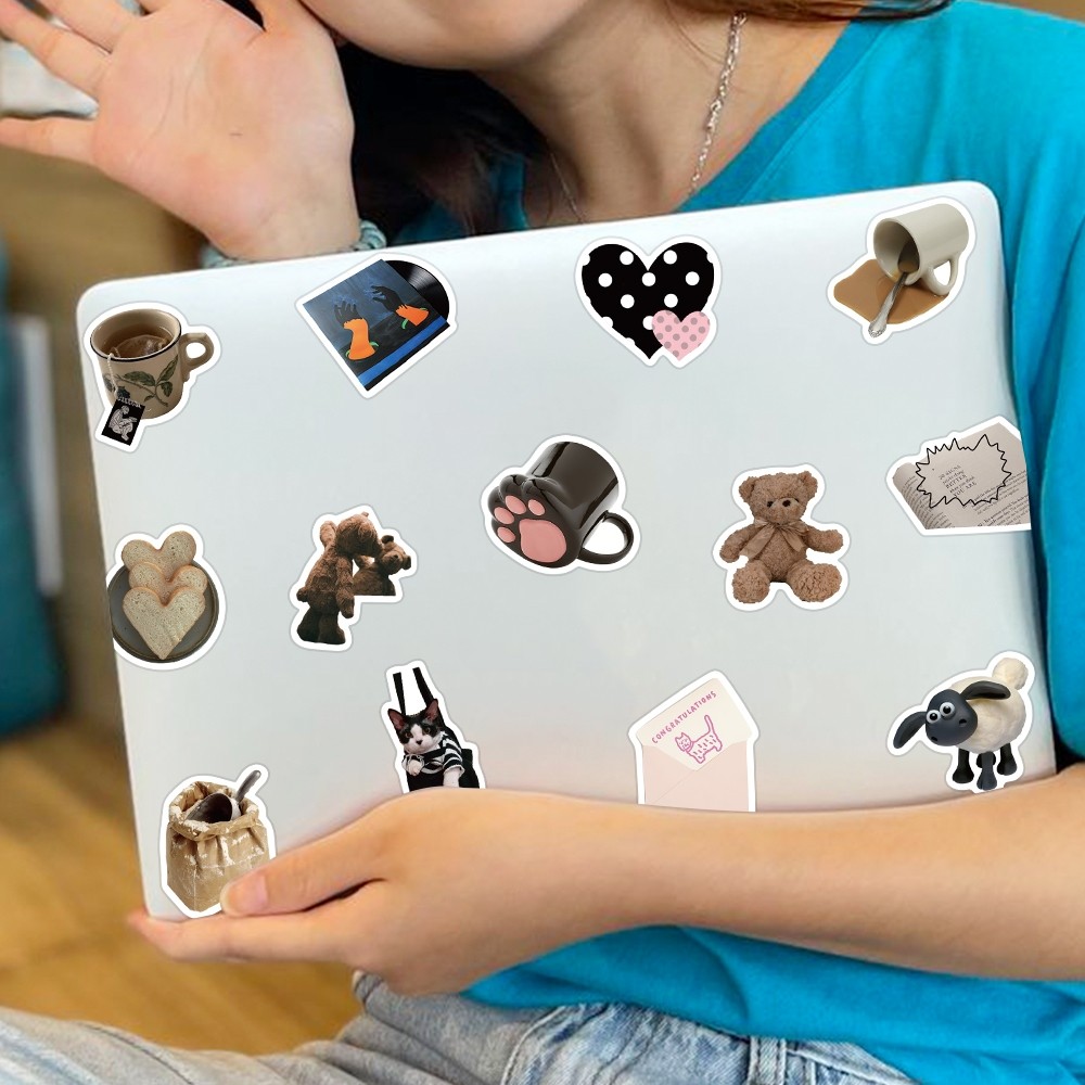 

Stiker Hitam Dan Putih Sederhana Untuk Papan Luncur/Buku Harian/Laptop/Sticker Helm Tahan Air Vinil/Hp Casing Stiker Tahan Air Berperekat