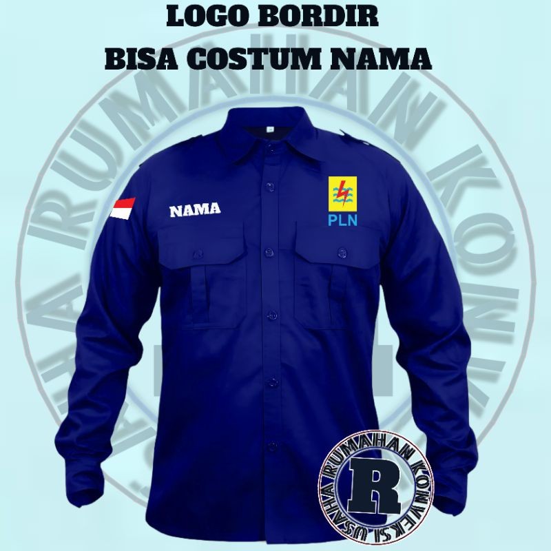kemeja pdh pln / kemeja pdl pln / kemeja tactical pln / kemeja pln / baju pln / baju kerja pln / ser