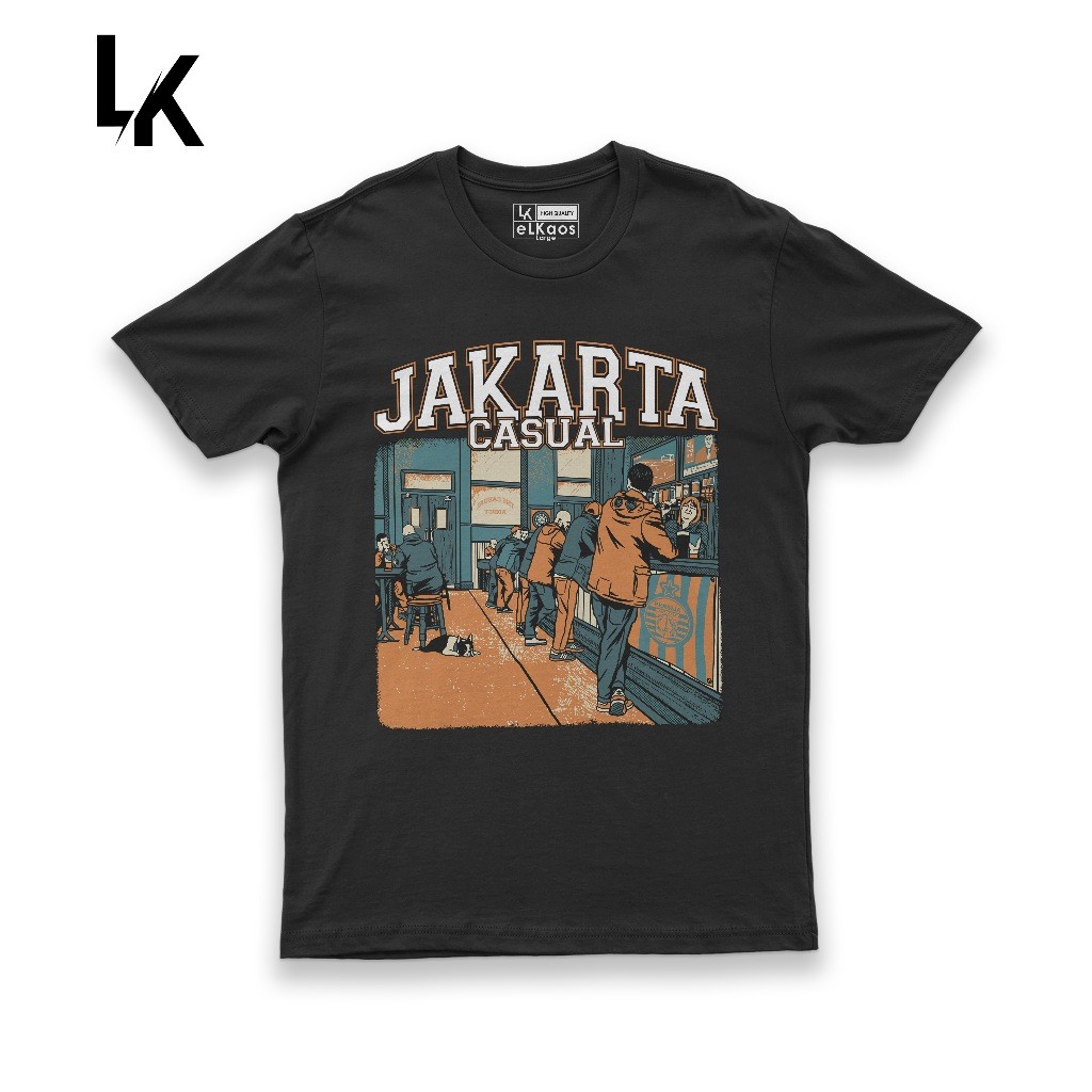 Kaos Jakarta Casual Football Tshirt Distro Unisex