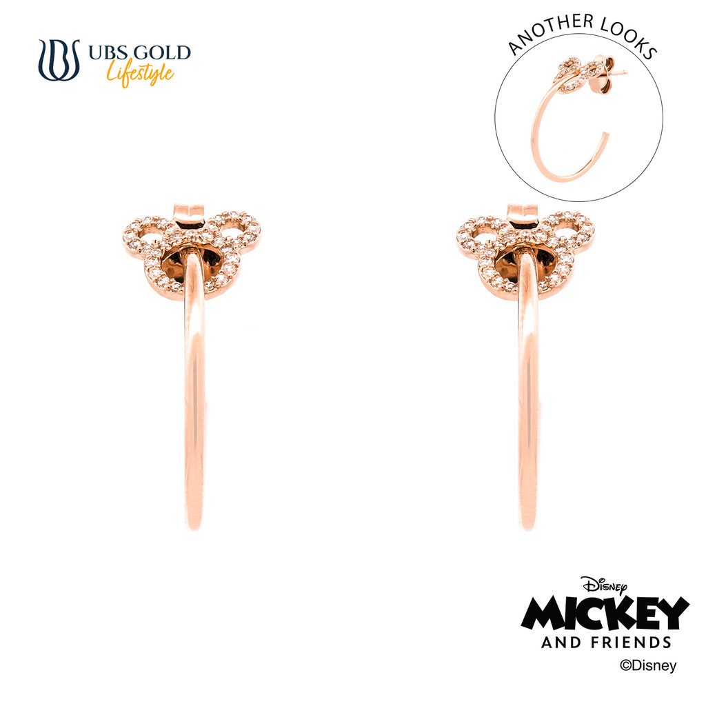 UBS Gold Anting Emas Disney Mickey Mouse - Aay0117 - 17K