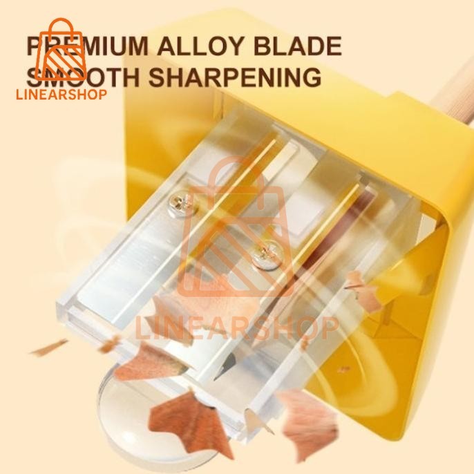 

Linear Serutan Pensil 3 Lubang Mideer Sharpener 3 Holes Rautan Pensil