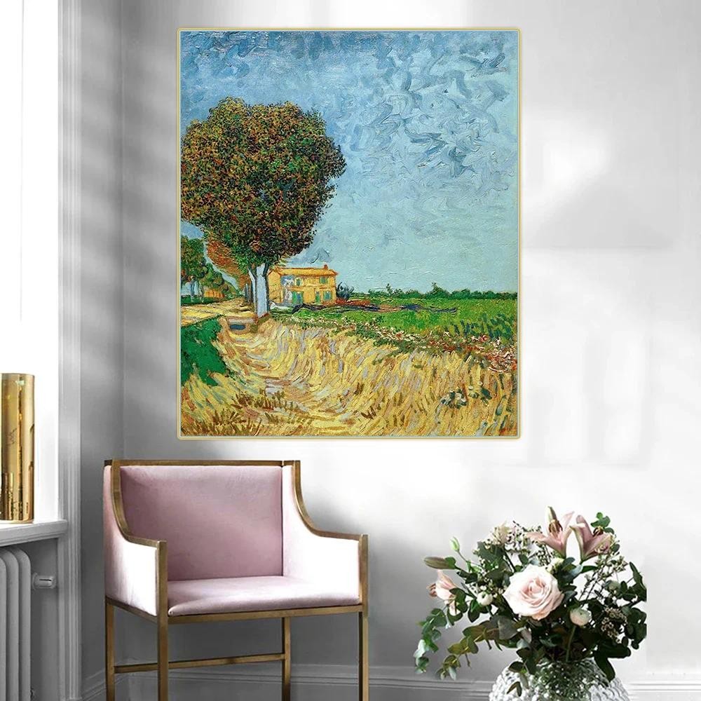 

Van Gogh " A Lane near Arles " Canvas Oil Painting Picture Aesthetic Print Poster Interior Wall Decor Home Bedroom Decoration