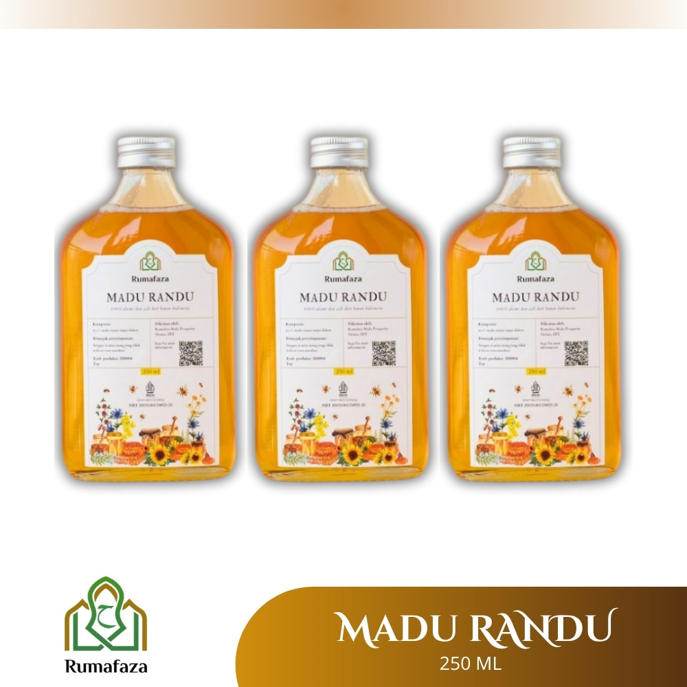 

RUMAFAZA - Madu Randu - 250 mL (3 Pcs)