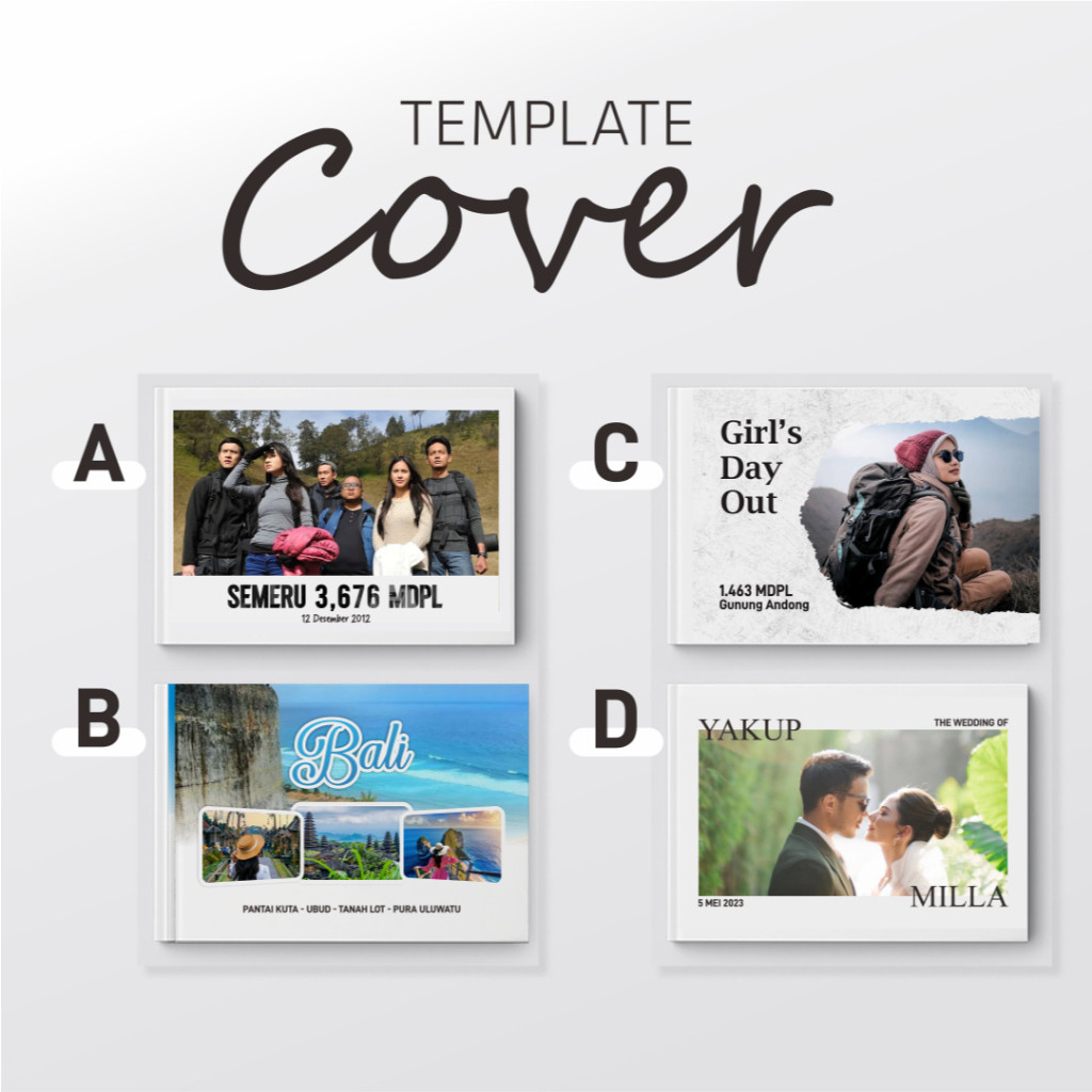 CUSTOM PHOTOBOOK / HARDCOVER /  VACATION / WEDDING / HIKING / 24 HALAMAN / 100 FOTOCO