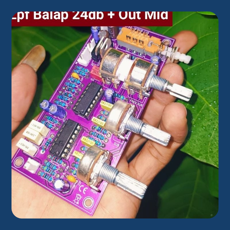 Lpf balap 24db + out Mid + Psu Jos