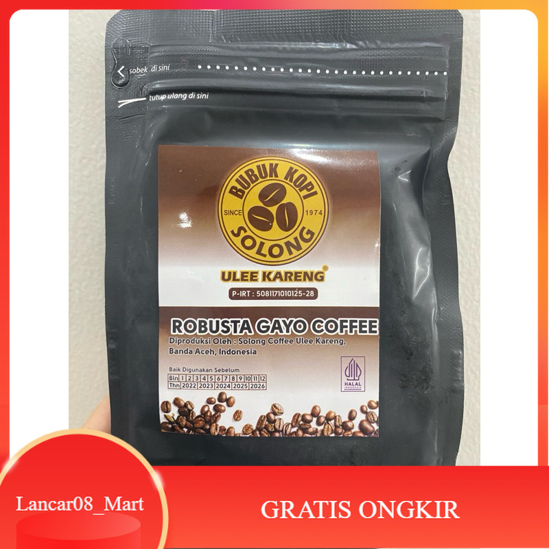 

【L_MART】SALE!!! Kopi Robusta Solong 200gr