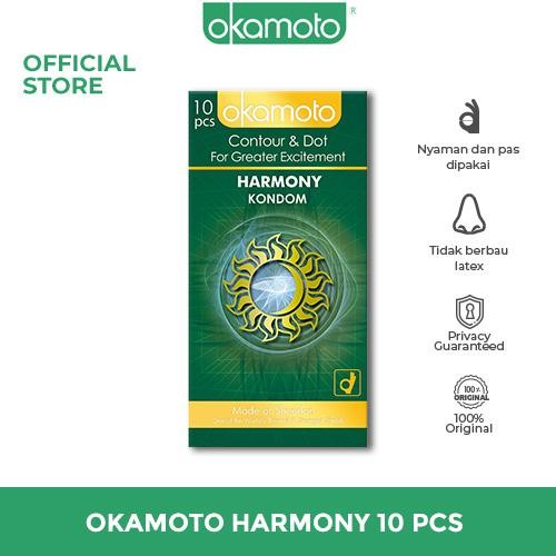 Hot Produk Okamoto Kondom Harmony - 10 Pcs - Kondom Gerigi Terbaik dan Terlaris