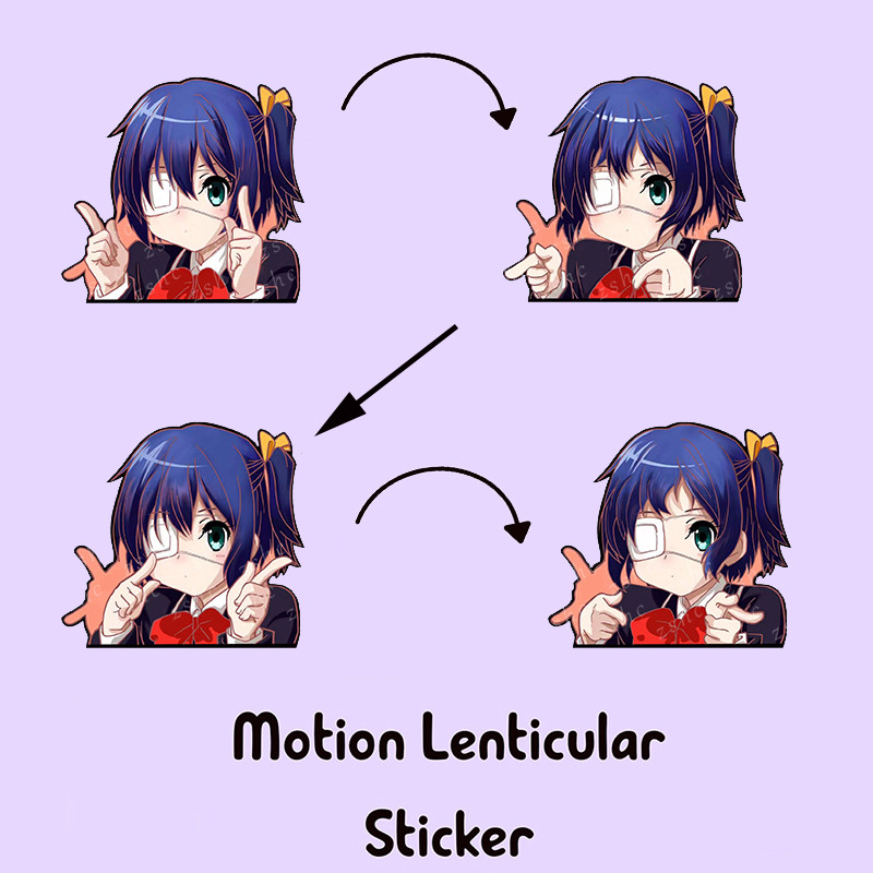 

Takanashi Rikka Motion Suitcase Stickers Love,Chunibyo & Other Delusions! Waterproof Decals for Car,Laptop,Refrigerator,Etc Gift