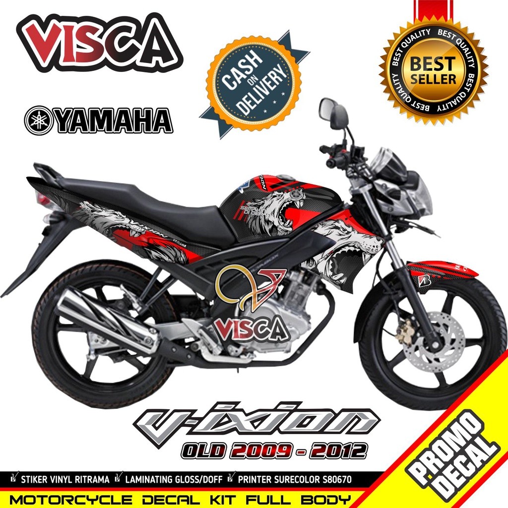 Decal Vixion Old Full Body Stiker Vixion Old Full Body Striping Vixion Old Variasi Keren Decal Holog