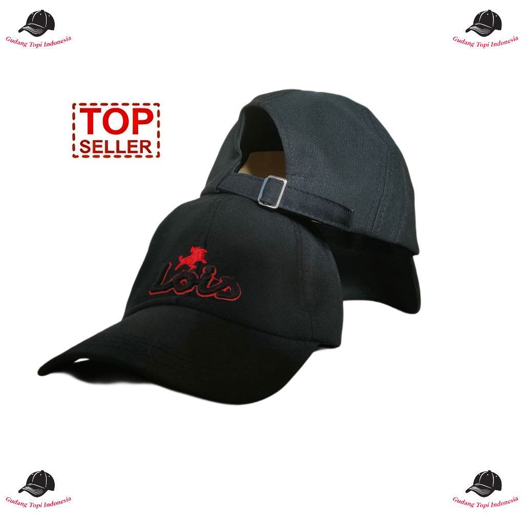 Topi Baseball LOIS Topi Pria Wanita Dewasa Remaja Topi Lois Hitam Keren Topi Bisbol Premium Termurah
