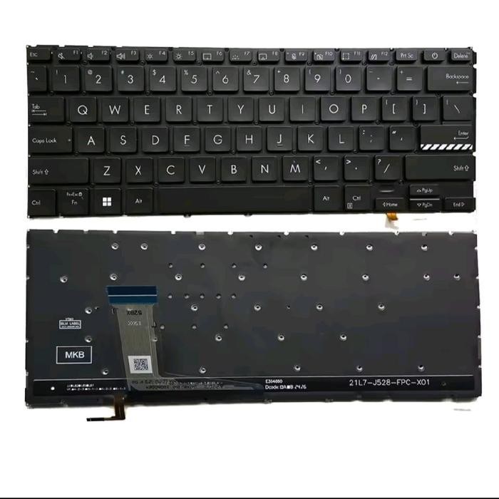 ORIGINAL Keyboard Asus VivoBook 14 A1404 A1404V 1404VA A1404Z A1404ZA X1404Z X1404ZA X1404VA - Hitam
