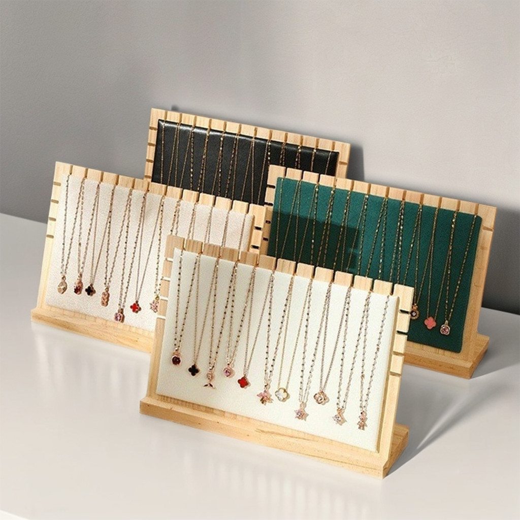 

Solid Wooden Necklace Frame Fashion Jewelry Display Frame Pendant Support Jewelry Display Props