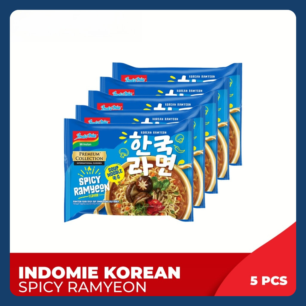

5 PCS - Indomie Korean Spicy Ramyeon 83 Gr