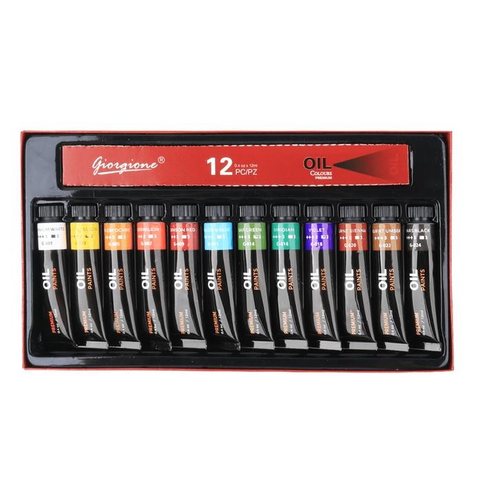 

COD Giorgione Cat Minyak Set Lukisan Oil Paint 12ml OL - 12 Warna
