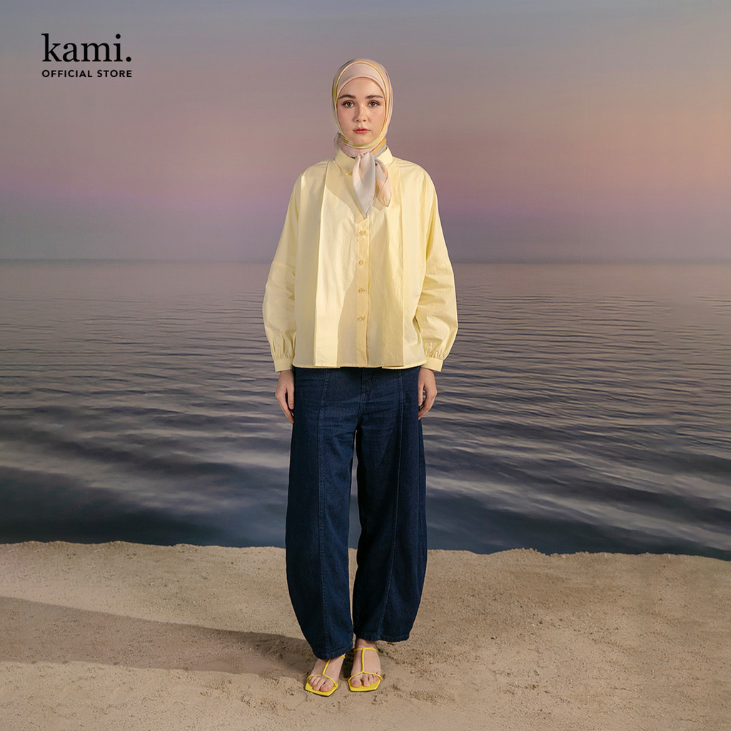 Kami Eline Oversized Top Atasan Lengan Panjang Wanita