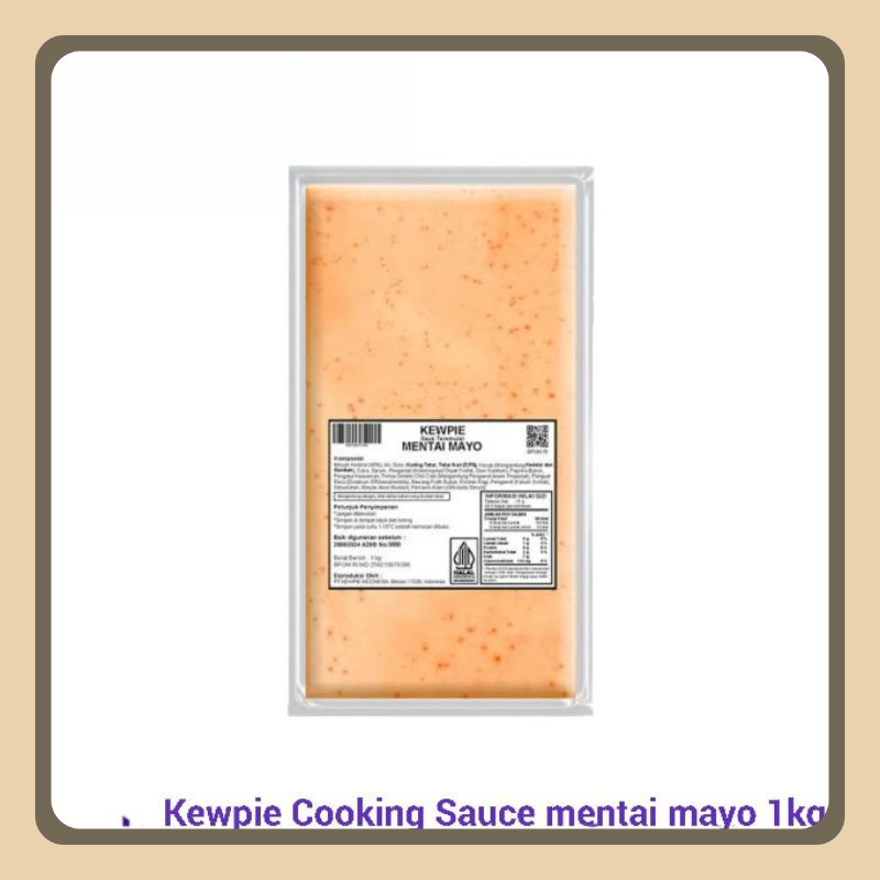 

Kewpie Cooking Sauce Mentai Mayo 1kg - Saus Mentai