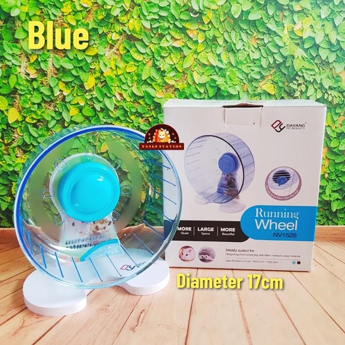 NV1528 NV1529 NV1530 Dayang Silent Running Wheel Bola Hamster Landak - NV1528 Blue