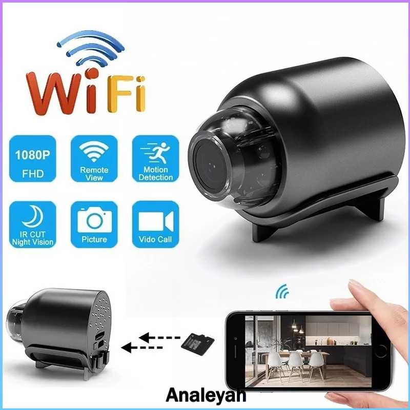 Kamera WIFI mini HD 1080p camera cctv kamera kecil camera mini bluetooth Kamera Pengintai Mini Spy H