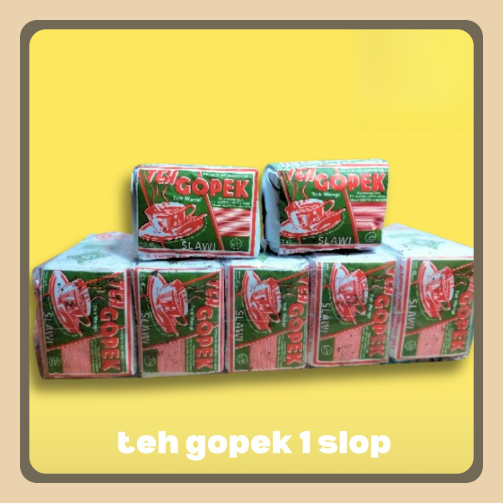

Teh Gopek 1 Slop 10 Biji (40 Gram) Rasa Klasik