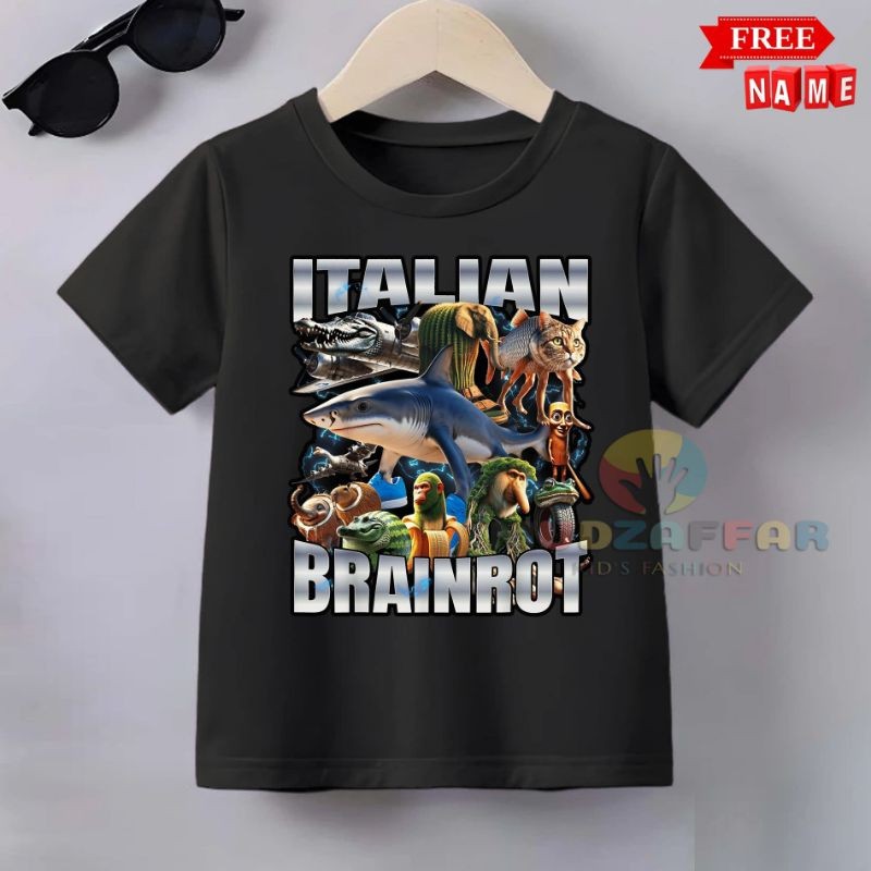 BAJU KAOS ITALIAN BRAINROT ANOMALI KAOS ANAK ANOMALI ITALIAN BRAINROT ANOMALI